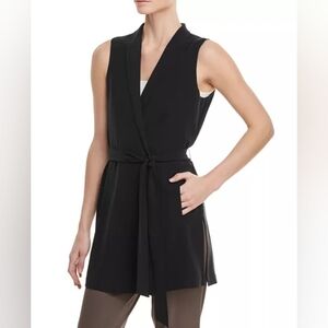 Eileen Fisher Silk Belted Vest